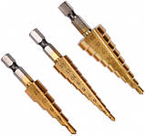 Набір ступінчастих сверл по металу Milwaukee Step Drill Bit, фото 4