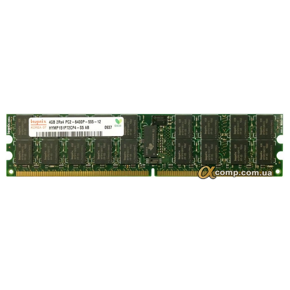 Модуль пам'яті DDR2 4Gb Hynix (HYMP151P72CP4-S5) PC2-6400P ECC Reg 800 БУ