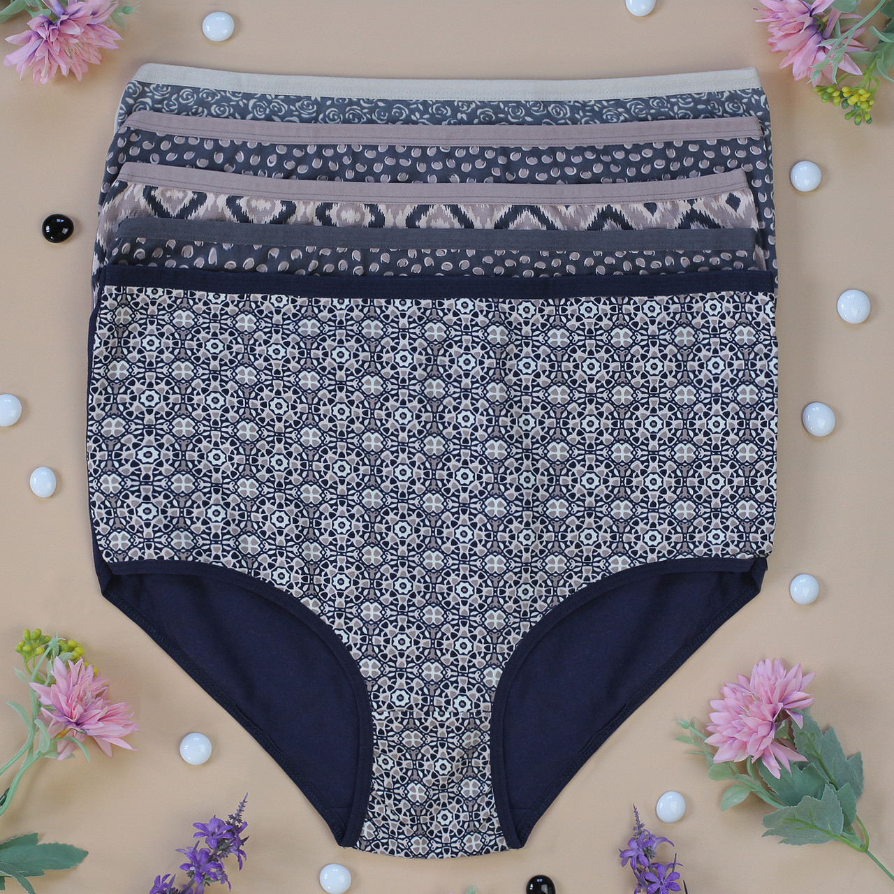 Труси жіночі сліпи Nicoletta Туреччина батал 2XL, 3XL, 4XL | 5 шт.