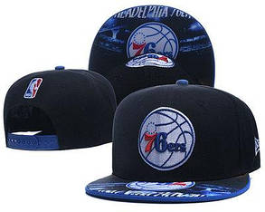 Чорна кепка сніпбек команда Філадельфія 76ers НБА snapback