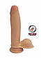 Фалоімітатор із кібершкіри Dual Density Dildo 7" with Balls від Toy Joy, 17,5х4 см., фото 2