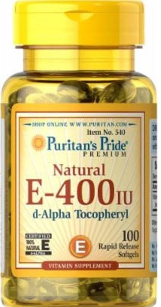 Puritan's Pride Vitamin E 400 100 IU капс