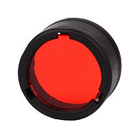 Дифузор фільтр для ліхтарів Nitecore NFR23 (22-23mm), червоний