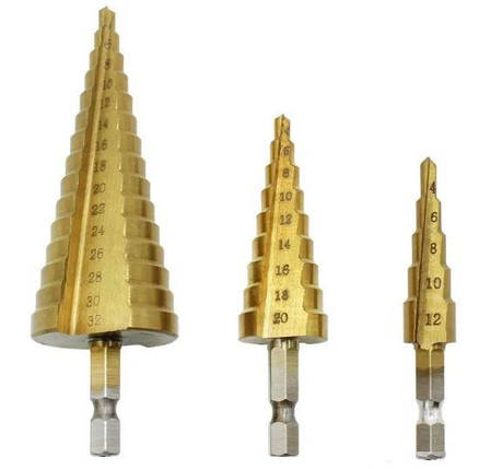 Набір ступінчастих свердел по металу Milwaukee Step Drill Bit, фото 1