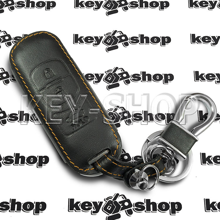 Чехол (кожаный) для смарт ключа Mazda (Мазда) 3 кнопки - фото 3 - id-p470520694