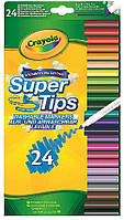 Набор фломастеров Crayola Super Tips Markers, Washable Markers 24 штук (58-5057-E-000) (B01BF6F20K)