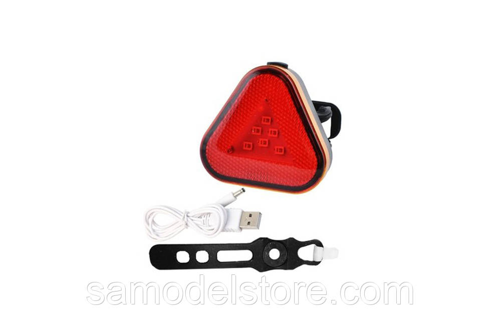 Ліхтар велосипедний габаритний Baisk BST-001 6SMD, фото 1