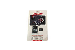 Картка пам'яті Atlanfa MicroSD 16 GB Class 10 + SD-adapter