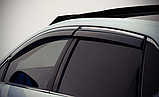 Вітровики Volvo S90 Sd 2016 з хромом молдингом дефлектори вікон Вольво С90 , фото 5