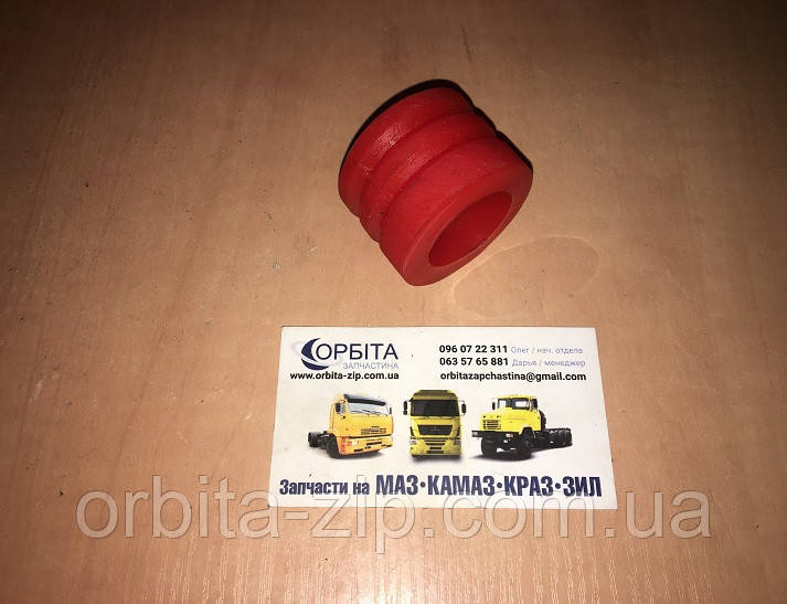6430-5001742 Втулка осі стабілізатора підресорування кабіни МАЗ 5440, 6430 ЄВРО (25х45 мм) поліуретан