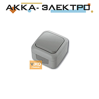 Вимикач 1-кл ViKO Palmiye 90555501 Сірий