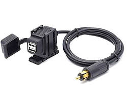 Зарядка USB під роз'єм BMW Hella DIN для мотоцикла