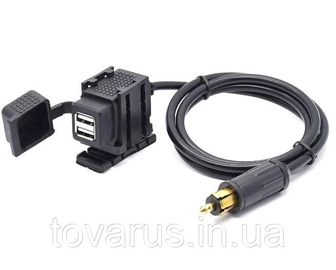Зарядка USB під роз'єм BMW Hella DIN для мотоцикла