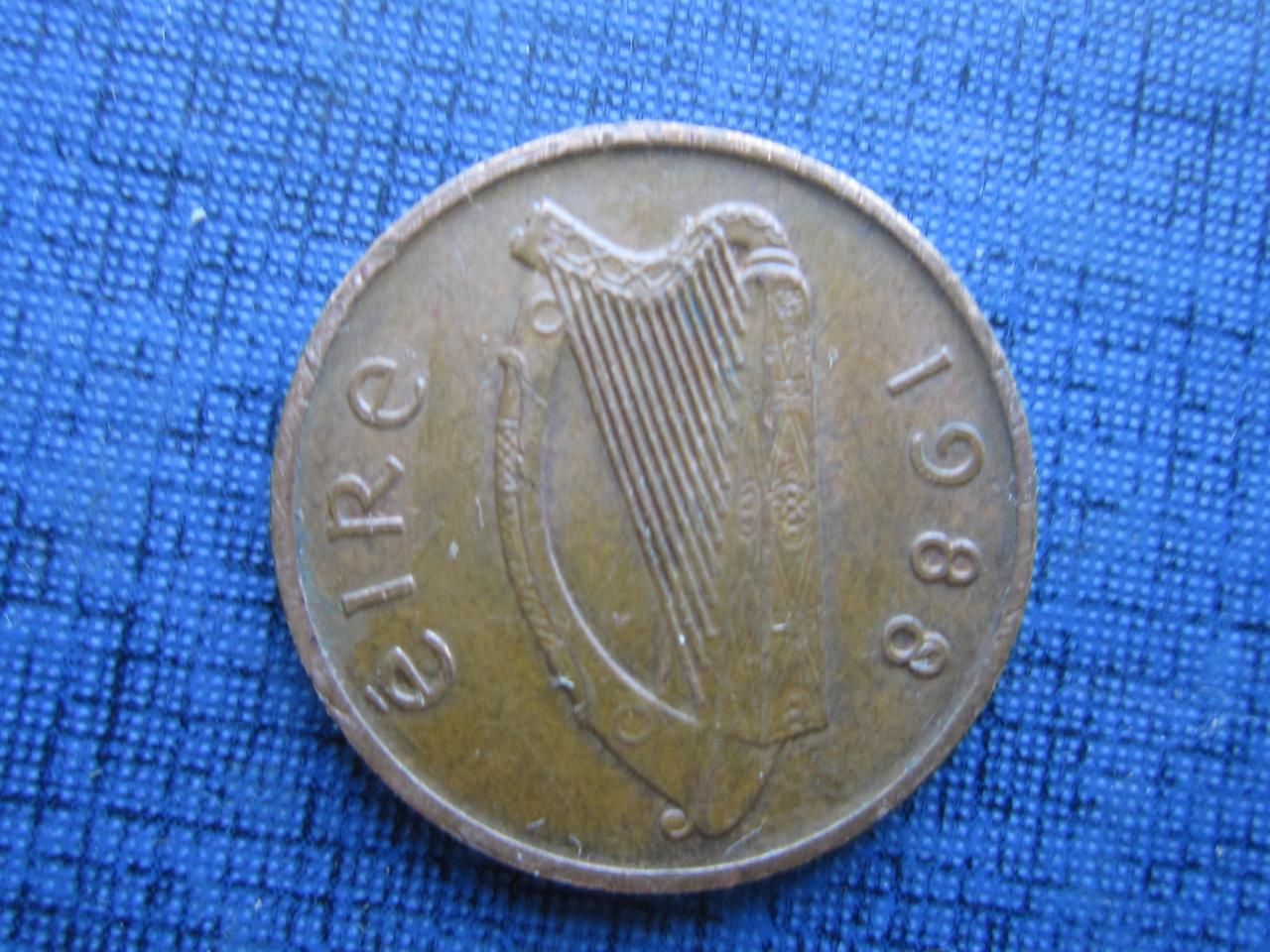 Монета 1 пенни Ирландия 1988 1980 1982 1998 1985 фауна птица 5 дат цена за 1 монету - фото 2 - id-p360413400
