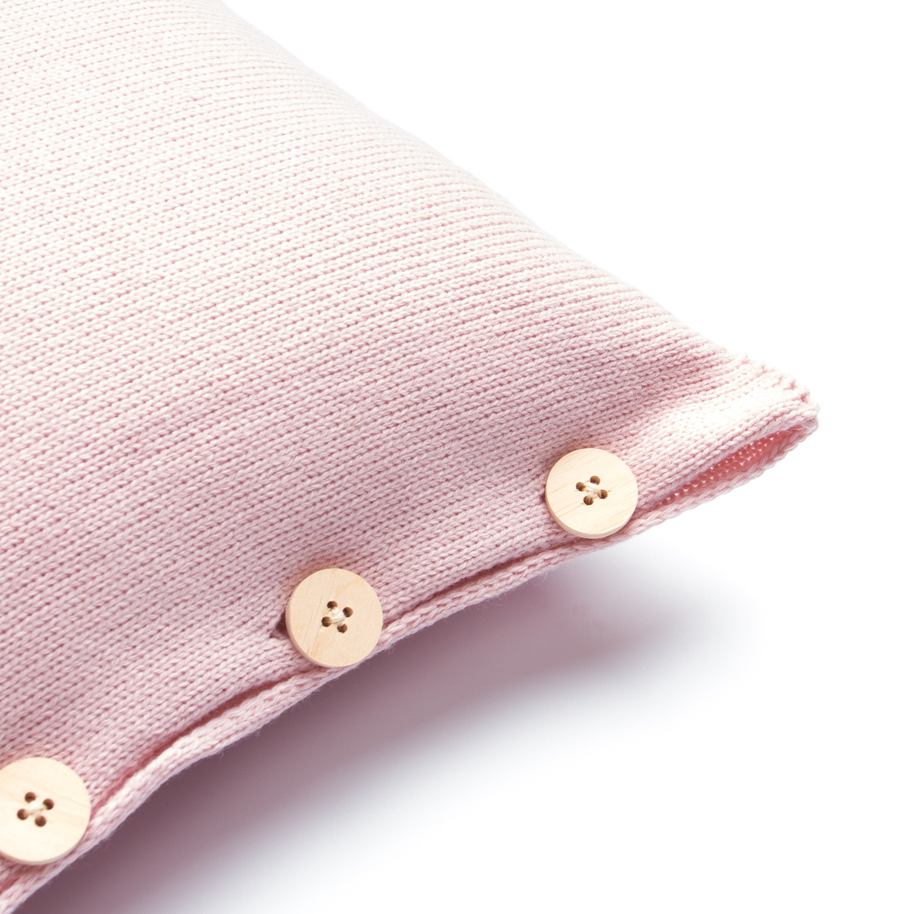 Чохол для подушки в'язаний Ohaina 40x40 Pale pink