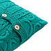Чехол для подушки Ohaina в'язаний коси 40x40 Emerald green, фото 2