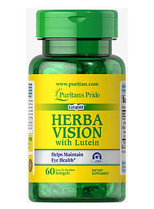 Для підтримки зору Puritan's Pride HerbaVision with Lutein 60 капс. (термін по 5.23)