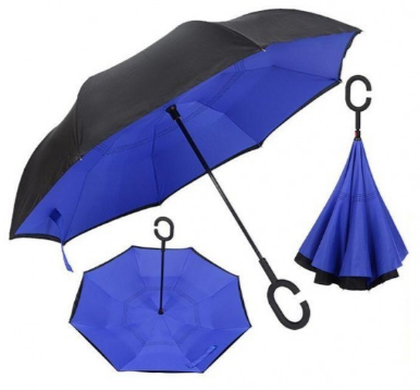 Зонт umbrella навпаки синій