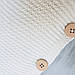 Чохол для подушки в'язаний Ohaina 40х40 Warm white, фото 3