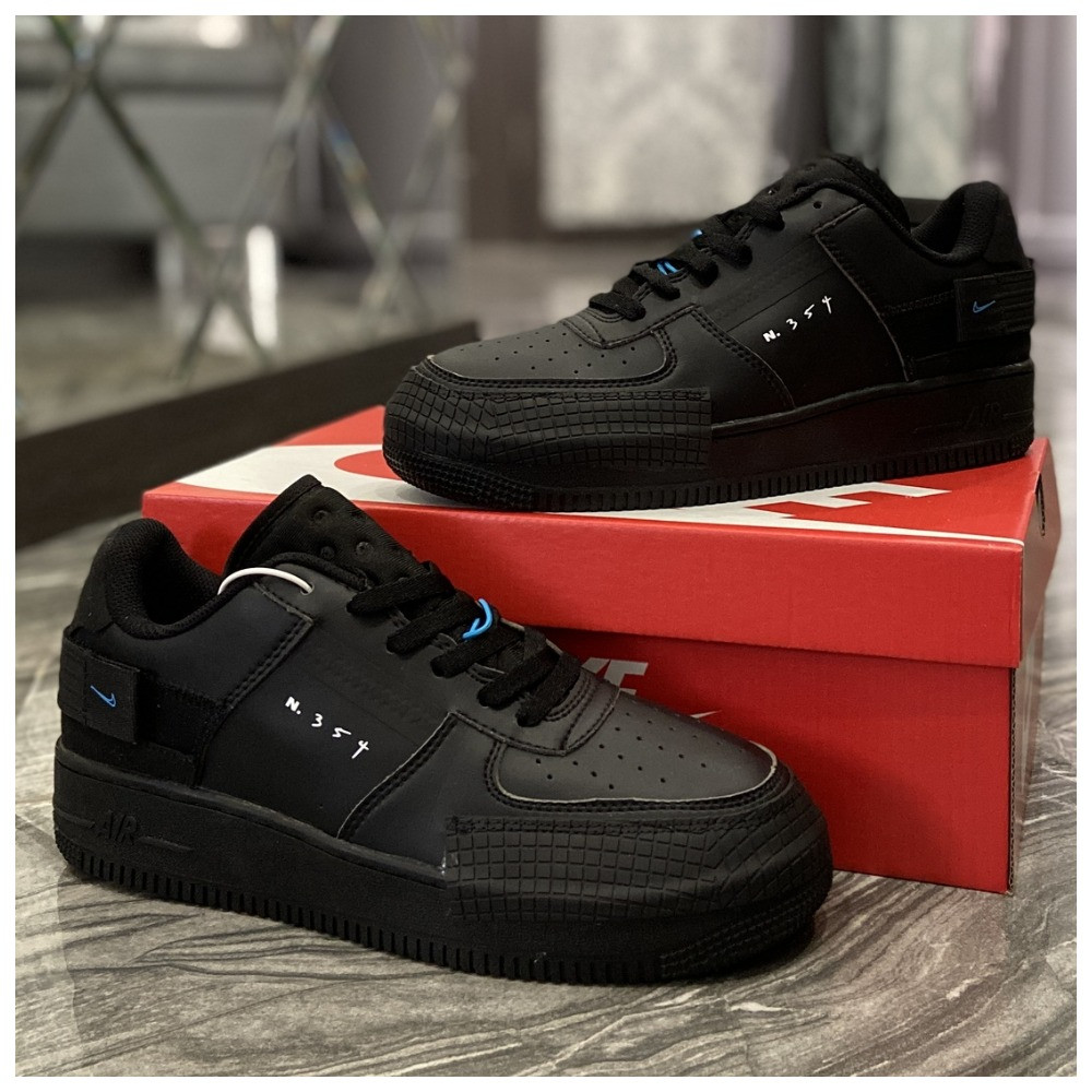 Кросівки Nike Air Force 1 Type Black, кросівки найк аір форс 1 тайп, кросівки Nike Air Force 1 Type Black