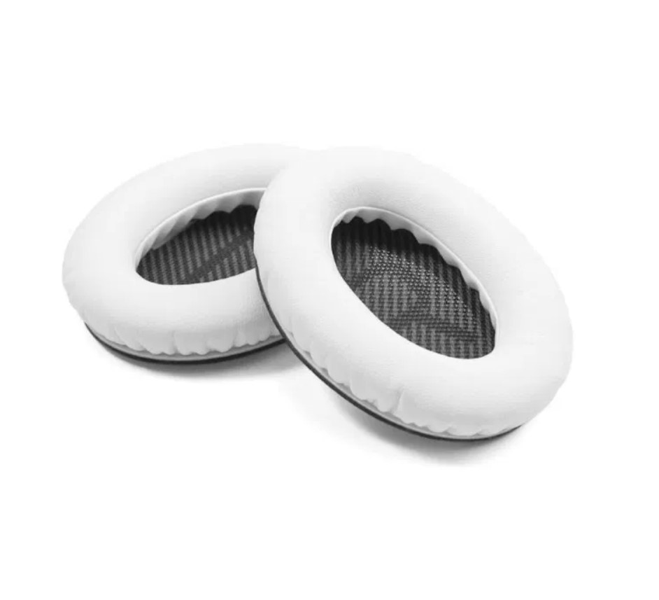 Амбушури для навушків Bose QuietComfort QC45 QC35 QC25 QC15 QC2 Soundlink SoundTrue AE2i Колір Білий White, фото 1
