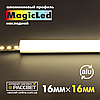 Алюмінієвий профіль MagicLed ML-16 Premium для світлодіодної стрічки круглий діаметр 16 мм, фото 5