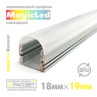 Алюминиевый профиль MagicLed ML-05 Premium для светодиодной ленты накладной