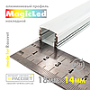 Алюмінієвий профіль MagicLed ML-06 Premium для світлодіодної стрічки накладної, фото 5