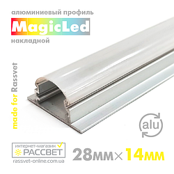 Алюмінієвий профіль MagicLed ML-07 Premium для світлодіодної стрічки накладної