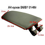 Крышка подлокотника Audi A4 B6 B7 Черная, фото 7