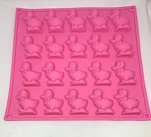 Форма для випікання кексів силіконова "Качечка" (0,2х1,5х28,8х30см)