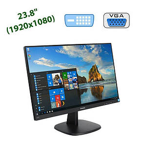 Новий монітор Philips 243V7QSB/00 / 23.8" (1920x1080) IPS W-LED / DVI, VGA, фото 2
