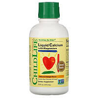 Витамины и минералы ChildLife Liquid Calcium With Magnesium, 473 мл - апельсин