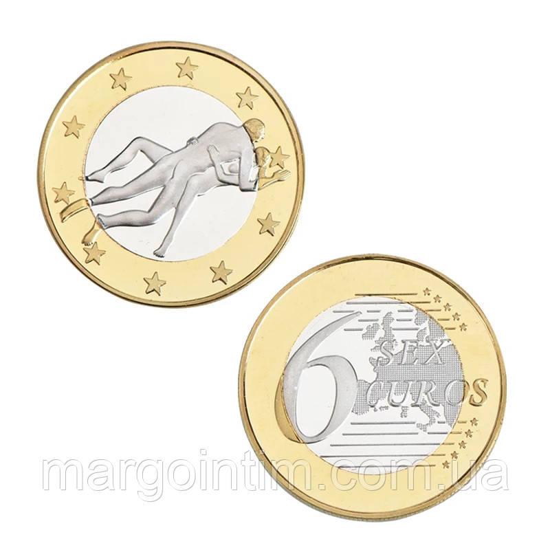 Монета / Сувенірна монета еротична 18+ секс монета з позами камасутра Подарунок для дорослих, фото 1