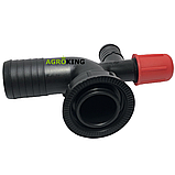 Коліно всмоктувального фільтра спускне 40 Agroplast Коленофільтра обприскувача спускове Агропласт, фото 3