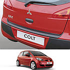 Пластикова захисна накладка на задній бампер для Mitsubishi Colt 3 Door 2004-2008