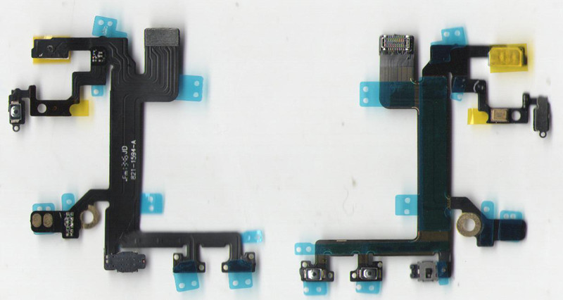 Шлейф увімкнення, кнопки гучності та вібро для iPhone 5s оригінал (54), фото 1