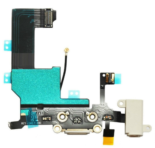 Шлейф зарядки/USB з разьемом Hands-Free для iPhone 5 білий, фото 1