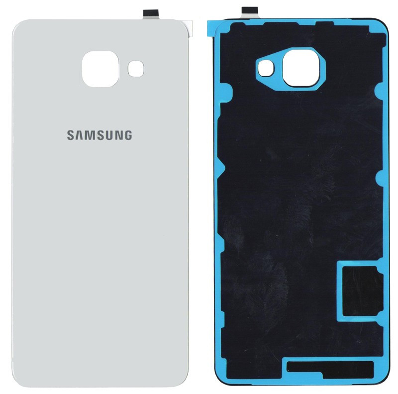Кришка задня Samsung A710F Galaxy A7 (2016) Біла скло оригінал PRC, фото 1