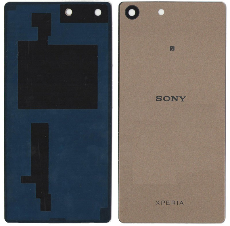 Кришка задня Sony E5603 Xperia M5/E5606/E5633/E5653/E5663, золотиста, оригінал, фото 1