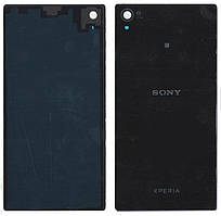 Кришка задня Sony C6902 Xperia Z1 L39h, С6903, С6906, С6943, Чорна, Оригінал
