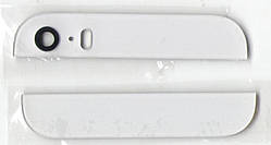 Скло (верх і низ) на задню кришку для iPhone 5S біле