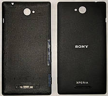 Кришка задня Sony C2305 S39h Xperia C, чорна