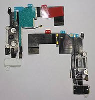 Шлейф заряджання/USB з Hands-Free для iPhone 5s білий оригінал (54)
