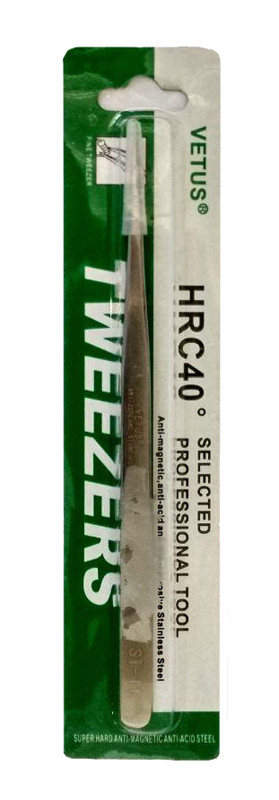 Пінцет сталевий (прямий) ST-11, фото 1