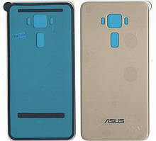 Кришка задня ASUS ZenFone 3 ZE520KL DualSim Золотий (скло )
