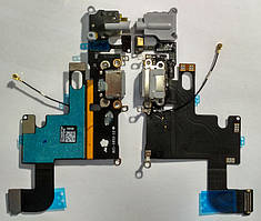 Шлейф заряджання з роз'ємом Hands-Free та мікрофоном для iPhone 6 сірий оригінал (54)