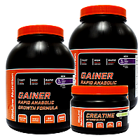 ГЕЙНЕР МАСС АКЦІЯ: 6 кг RAPID ANABOLIC GAINER, Мультифрукт, Німеччина + CREATINE INTENSIVE FIVE