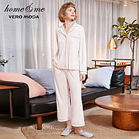 Жіноча піжама тепла велюрова з довгим рукавом. Тепла піжама плюшева для дому, сну, р. L (рожевий)