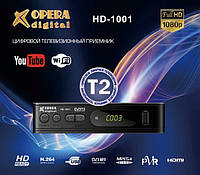 Тюнер Т2 OPERA DIGITAL HD-1001 DVB-T2, ТВ тюнер, Телеприемник, цифровое телевидение, нажимай